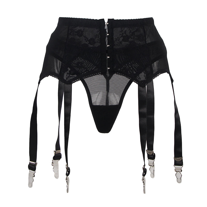 Sexy Lace Gartered Panties Womens High Waist Plus Size Lingerie - Love It Curvy