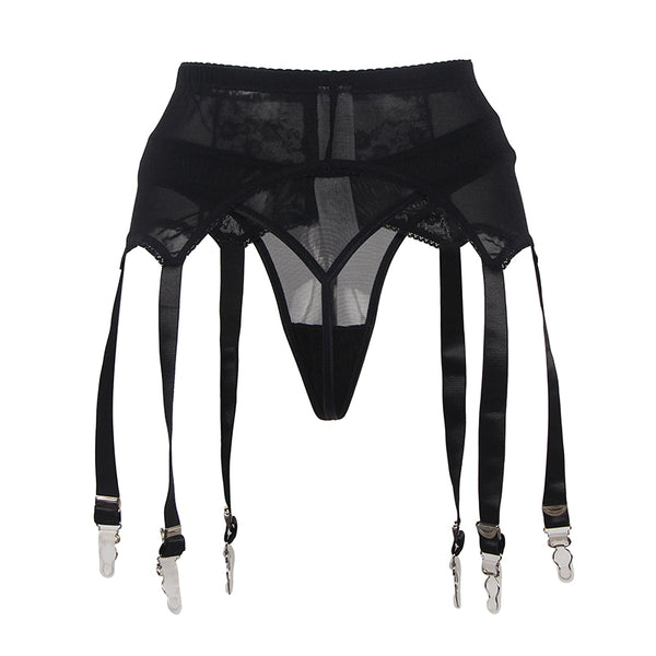 Sexy Lace Gartered Panties Womens High Waist Plus Size Lingerie - Love It Curvy