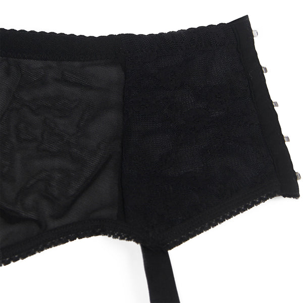Sexy Lace Gartered Panties Womens High Waist Plus Size Lingerie - Love It Curvy