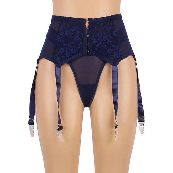 Sexy Lace Gartered Panties Womens High Waist Plus Size Lingerie - Love It Curvy