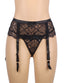 High-Waisted Eyelash Lace Garter Panty | Love It Curvy