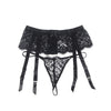Eyelash Lace High Waist Garter Belt Panty | Love It Curvy