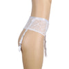 Eyelash Lace High Waist Garter Belt Panty | Love It Curvy