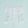Eyelash Lace High Waist Garter Belt Panty | Love It Curvy