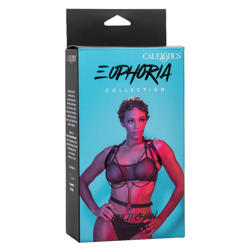 Euphoria Collection Multi Chain Halter - Black - Love it Curvy