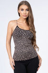 Love It Curvy Seamless Leopard Cami Top