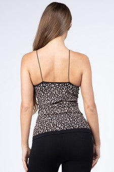 Love It Curvy Seamless Leopard Cami Top