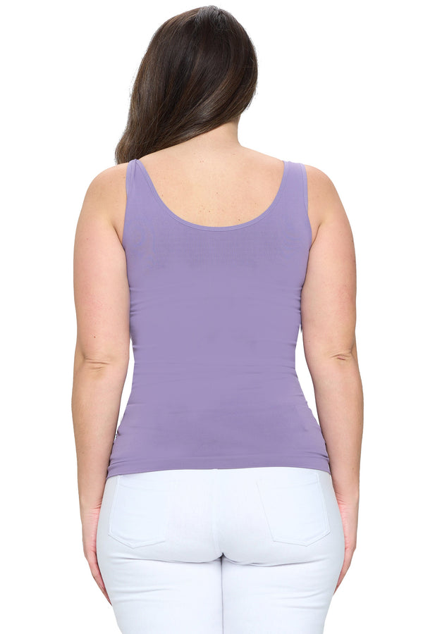 V or U Neckline Reversible Seamless Tank | Love It Curvy