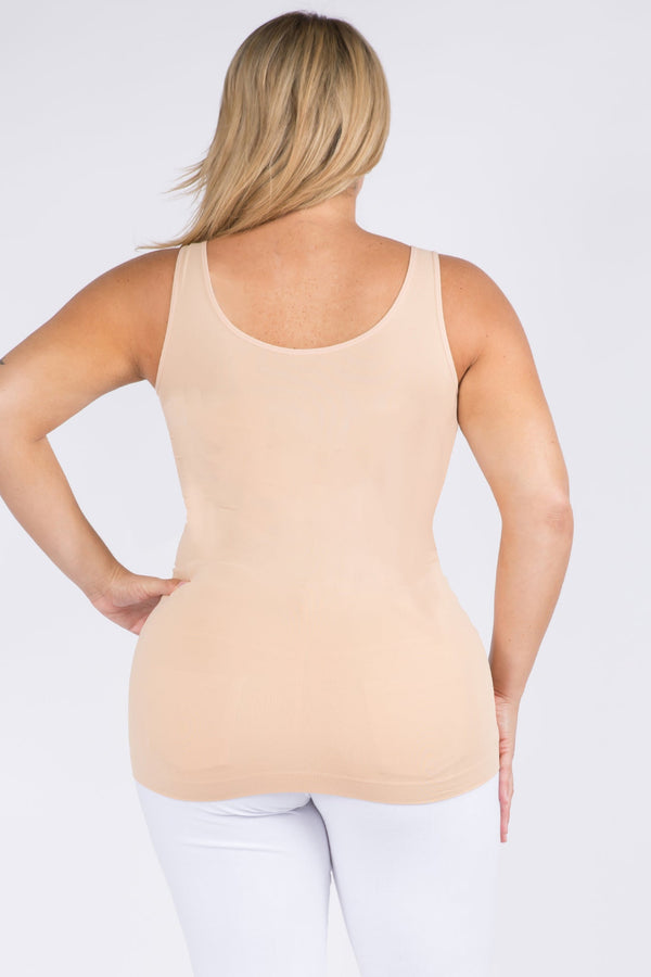 V or U Neckline Reversible Seamless Tank | Love It Curvy