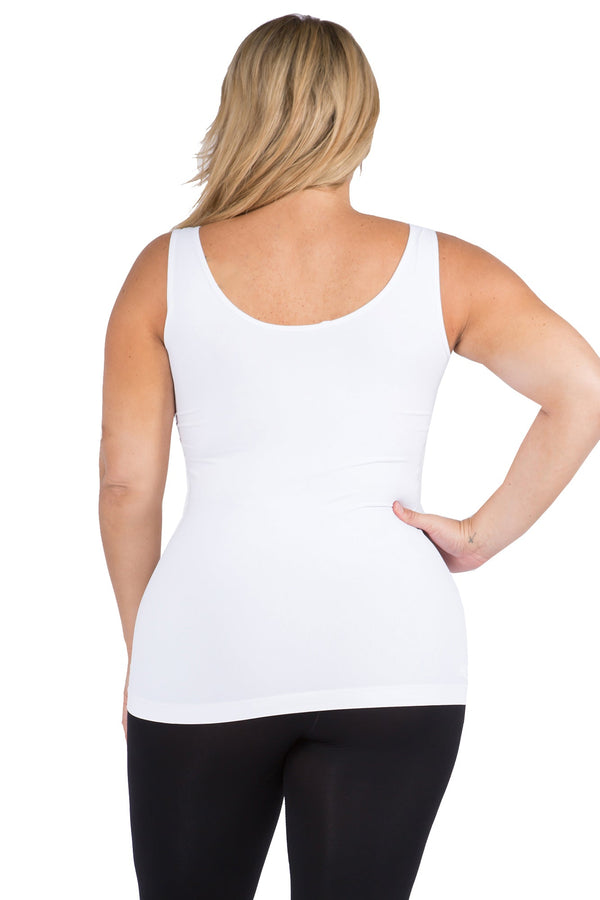 V or U Neckline Reversible Seamless Tank | Love It Curvy