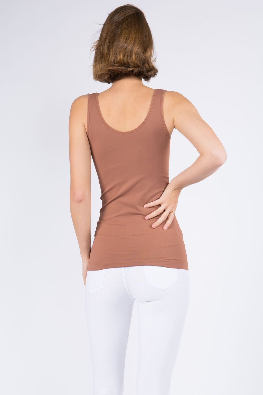 V or U Neckline Reversible Seamless Tank | Love It Curvy