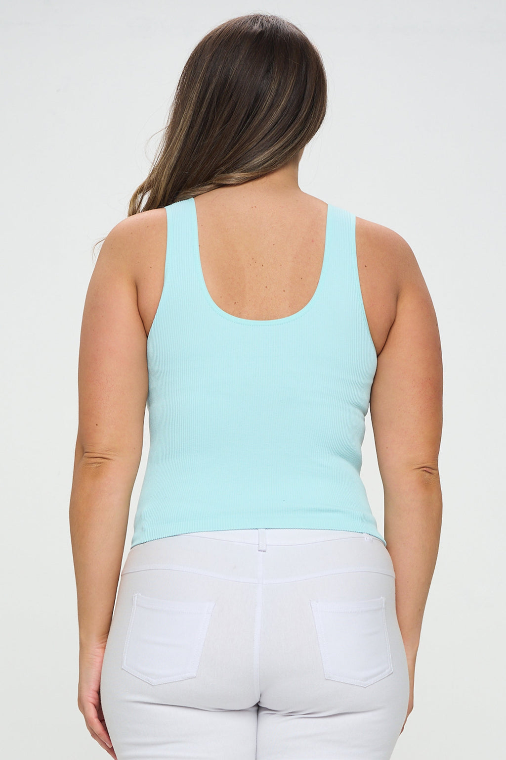 Reversible Ribbed Seamless Tank | Love It Curvy