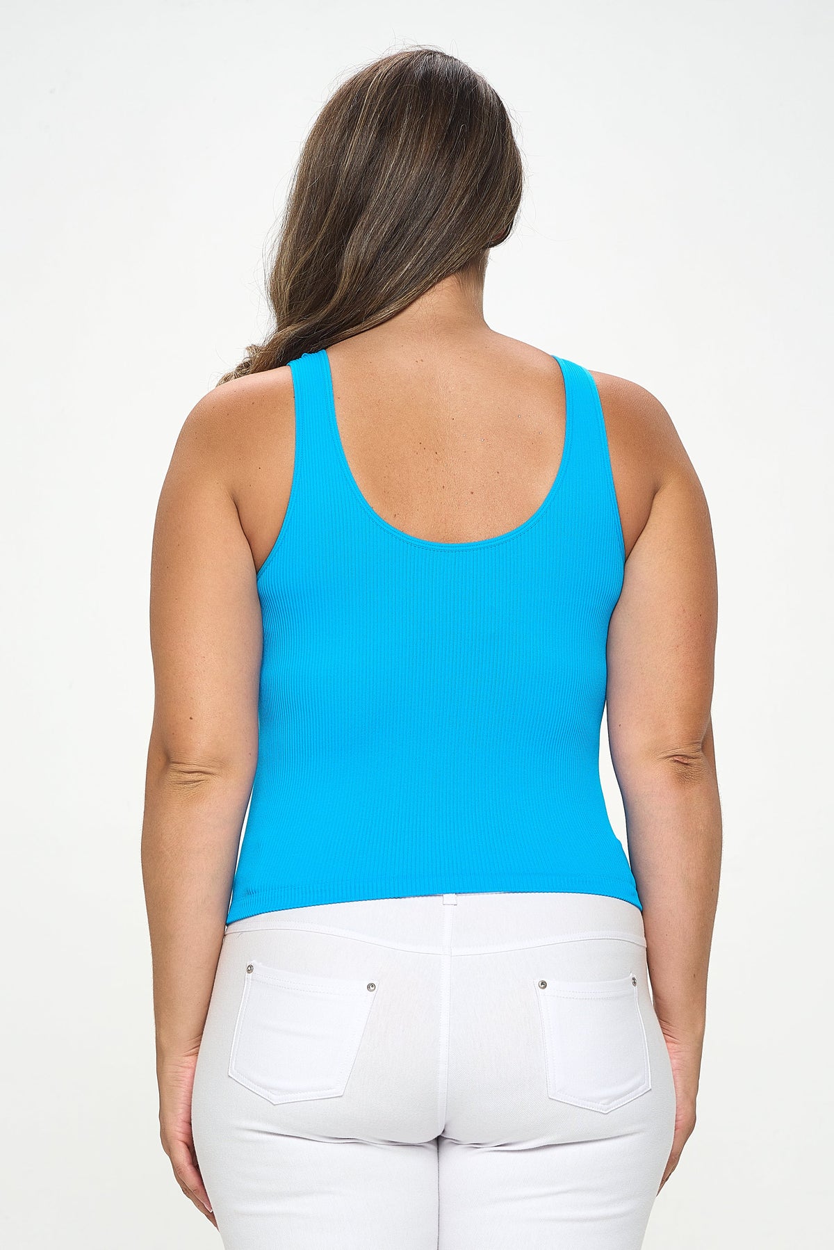 Reversible Ribbed Seamless Tank | Love It Curvy