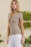 Seamless Reversible V-Neck Short Sleeve Top | Love It Curvy