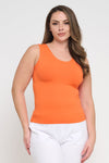 Love It Curvy Reversible High-Low Neckline Seamless Tank