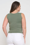 Women’s Reversible High-Low Neckline Seamless Tank