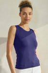 Red High-Low Reversible Neckline Seamless Tank Top
