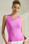 Red Orange High-Low Reversible Neckline Seamless Tank Top