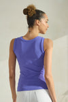 Spicy Mint High-Low Reversible Neckline Seamless Tank Top