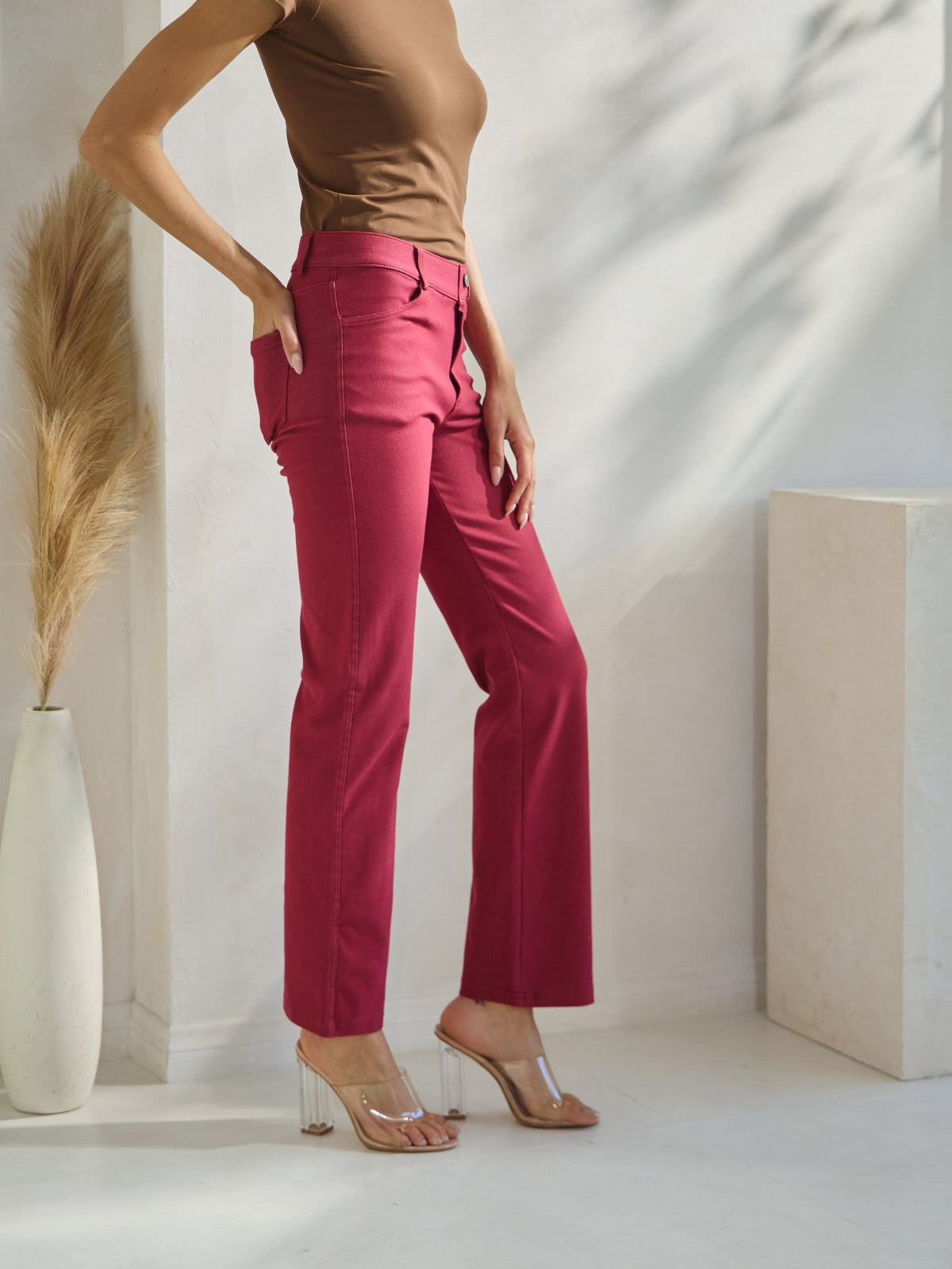 Classic Solid Straight Leg Jeggings | Love It Curvy