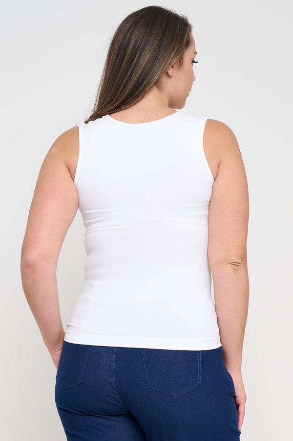 U Neck Solid Seamless Tank | Love It Curvy