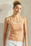 U Neck Two Tone Seamless Tank | Love It Curvy