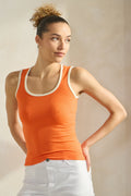 Red Orange Ivory