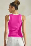 Love It Curvy U Neck Two Tone Seamless Tank