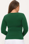 Love It Curvy Sculpted Chic Seamless Long Sleeve Top