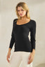 Sculpted Chic Seamless Long Sleeve Top | Love It Curvy