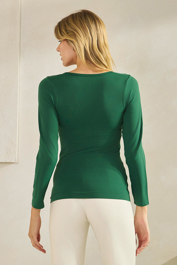 Sculpted Chic Seamless Long Sleeve Top | Love It Curvy