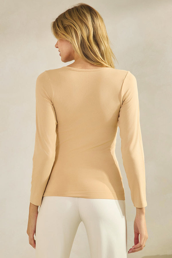 Sculpted Chic Seamless Long Sleeve Top | Love It Curvy