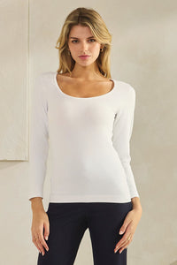 Love It Curvy Sculpted Chic Seamless Long Sleeve Top