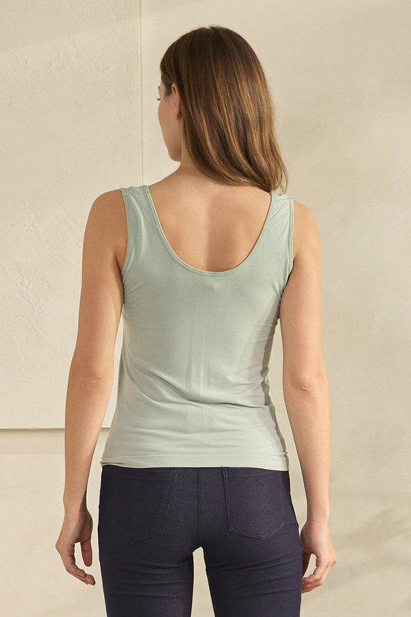 Airsoft Seamless Reversible U-V Neckline Modal Tank Top | Love It Curvy