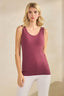 Reversible Seamless U/V-Neckline Tank with Built-In Bra | Love It Curvy