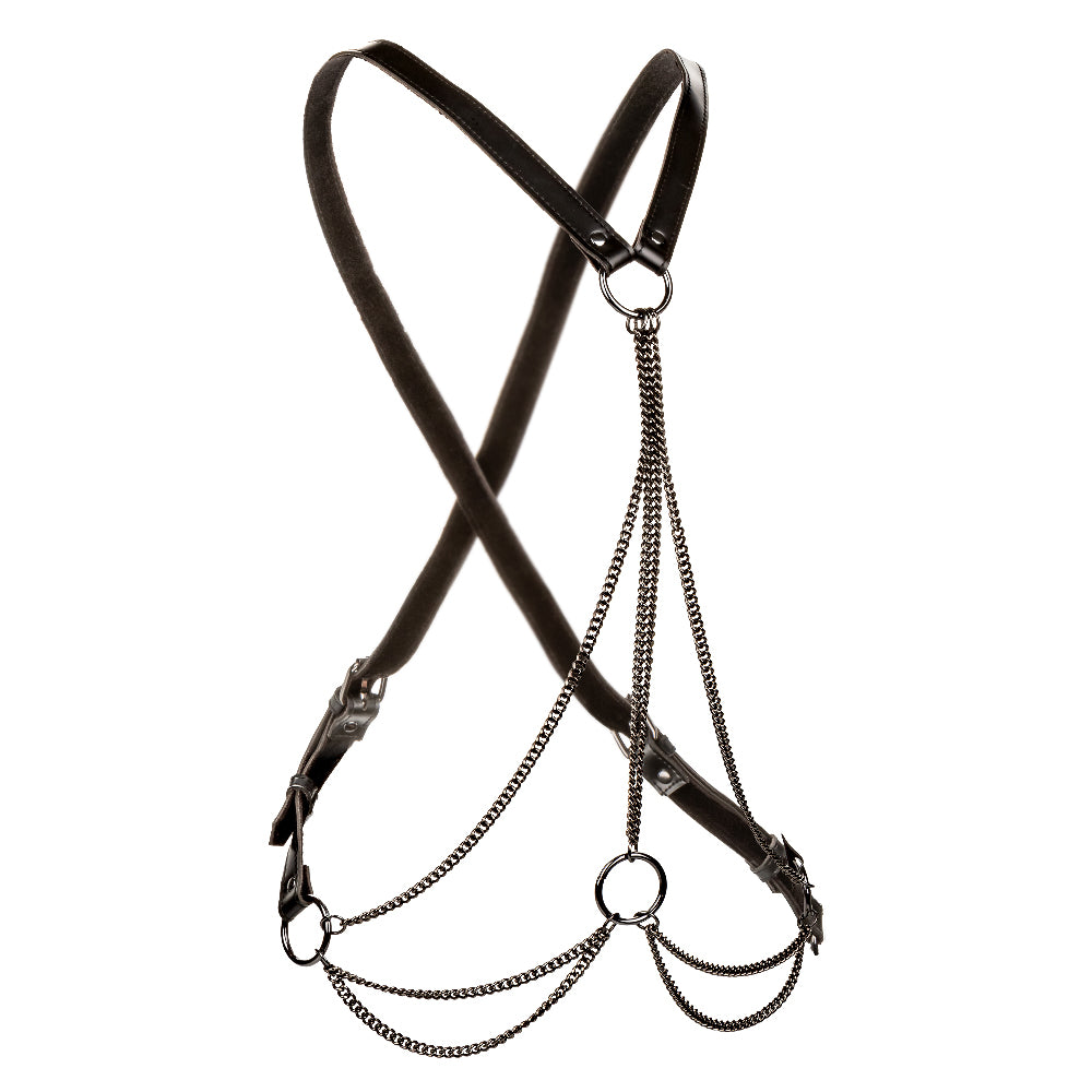 Euphoria Collection Plus Size Multi Chain Harness - Black - Love it Curvy