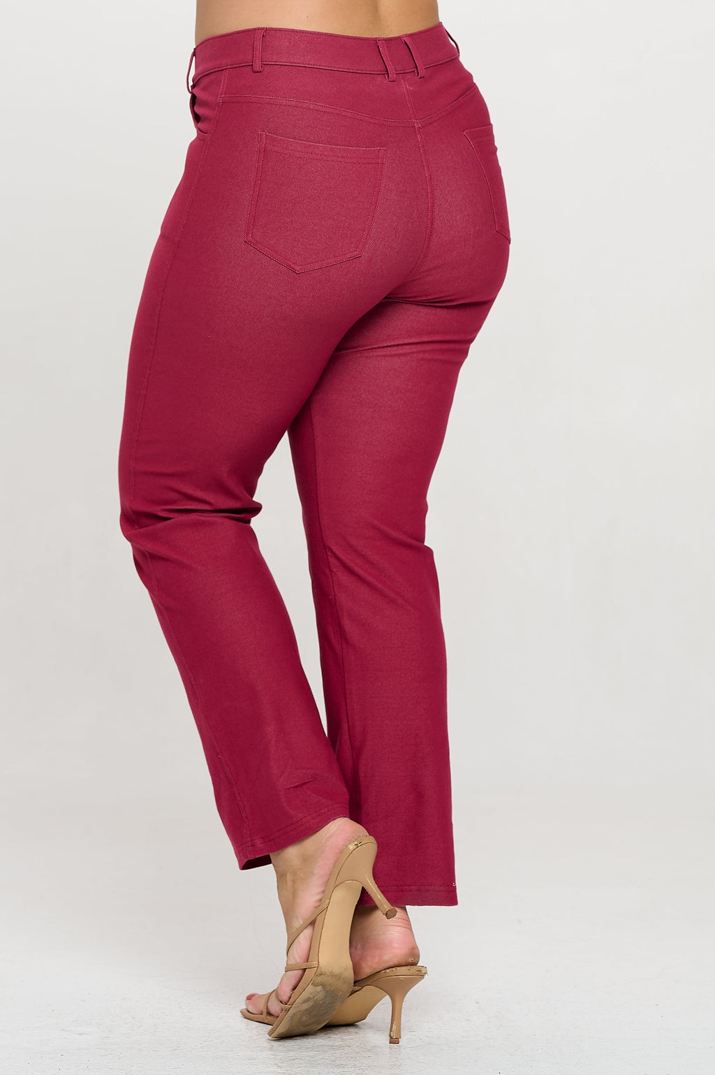 Plus Size Women's Classic Solid Straight Leg Jeggings | Love It Curvy