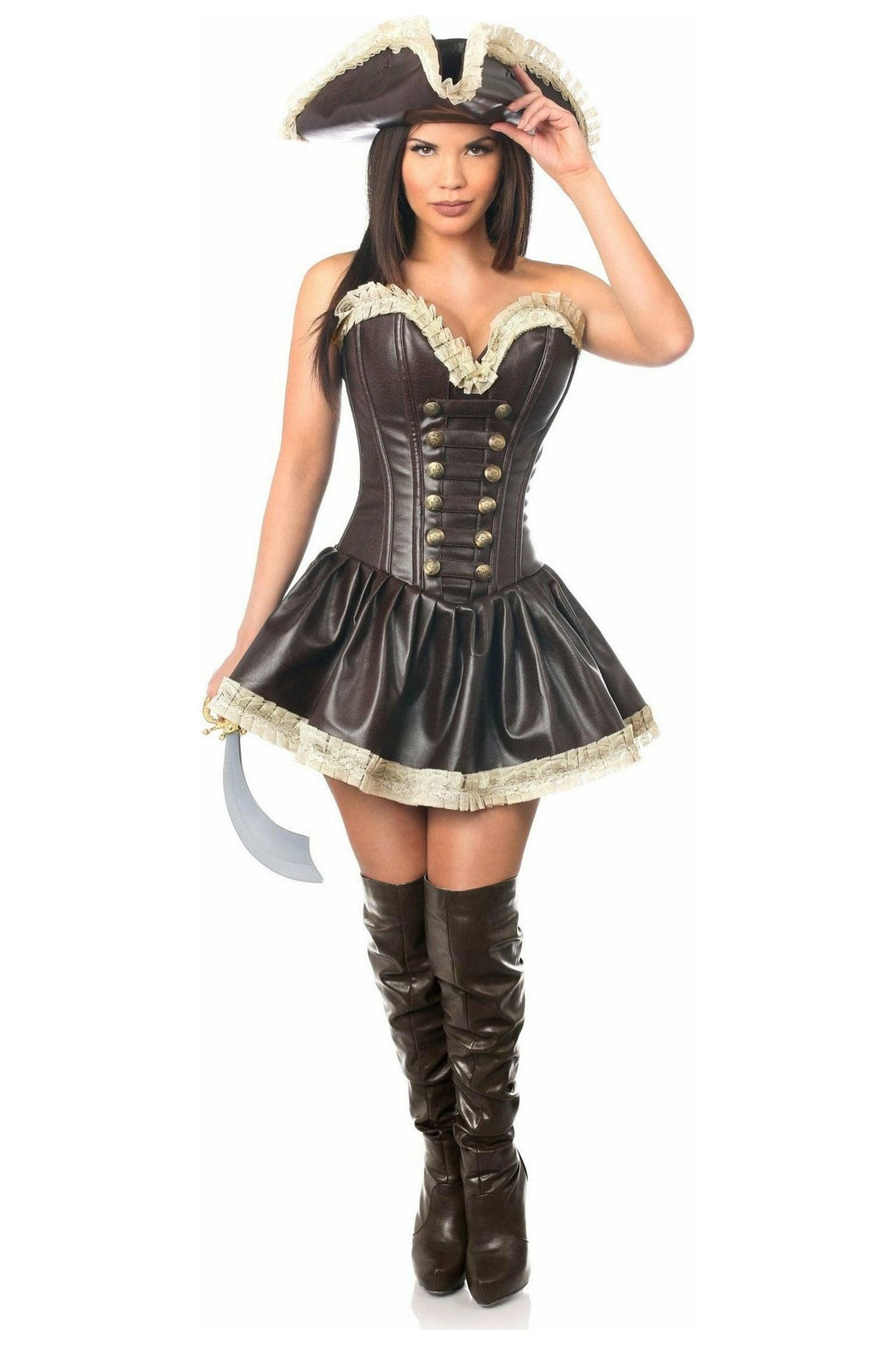 Top Drawer 3 PC Pirate Lady Costume - Love it Curvy