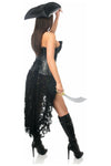 Top Drawer 4 PC Black Pirate Captain Costume - Love it Curvy