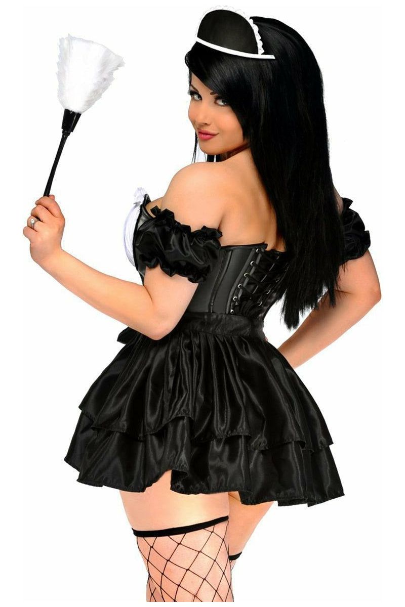 Top Drawer 4 PC French Maid Costume - Love it Curvy