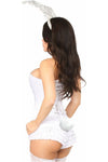 Top Drawer 4 PC White Bunny Corset Costume - Love it Curvy