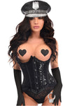 Top Drawer 4 PC Pin-Up Police Corset Costume - Love it Curvy