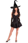 Top Drawer 3 PC Sequin Witch Corset Dress Costume - Love it Curvy