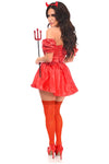 Top Drawer 4 PC Sexy Devil Corset Costume - Love it Curvy