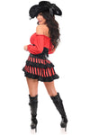 Top Drawer 4 PC Pirate Lady Corset Costume - Love it Curvy