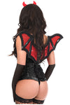 Top Drawer 5 PC Black Sequin Devil Harness Corset Costume - Love it Curvy