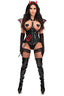 Top Drawer 5 PC Black Sequin Devil Harness Corset Costume - Love it Curvy