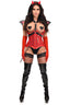 Top Drawer 5 PC Red Sequin Devil Harness Corset Costume - Love it Curvy