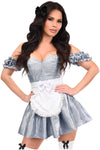 Top Drawer 3 PC Wonderland Seeker Corset Dress Costume - Love it Curvy