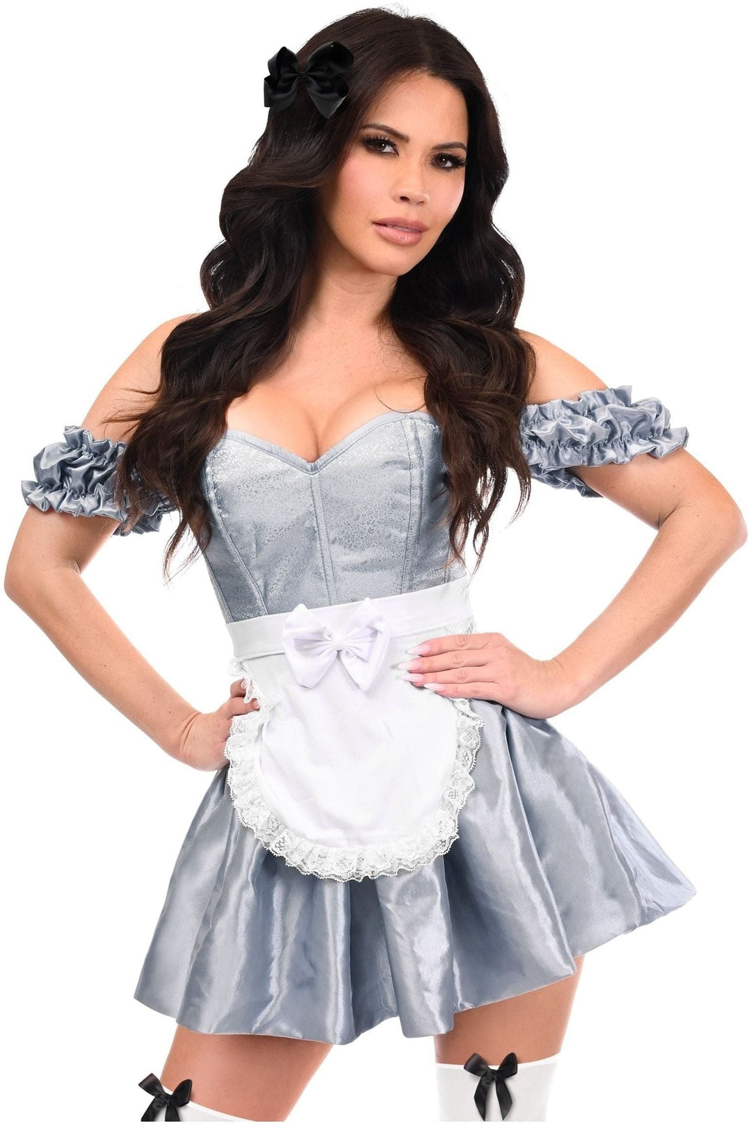 Top Drawer 3 PC Wonderland Seeker Corset Dress Costume - Love it Curvy